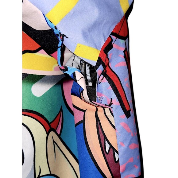 Members Only x Nickelodeon Rugrats Ren and Stimpy Hooded Windbreaker **FLAWS  S - Picture 7 of 8